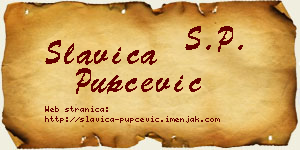 Slavica Pupčević vizit kartica